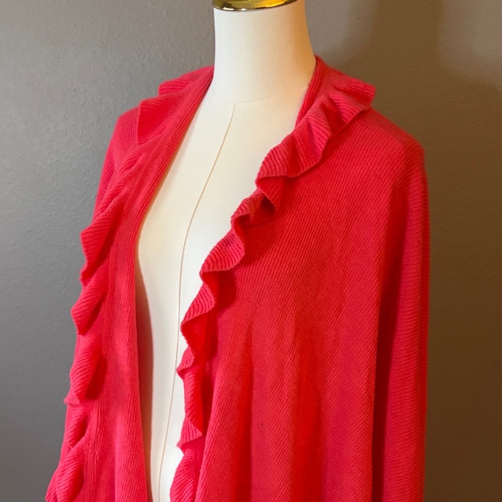 Pink Ruffled Cardigan - Picture 4 of 4